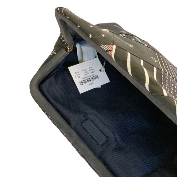 J. Crew Silk & Wool Patchwork Tie Clutch Bag NWT - Picture 2 of 9